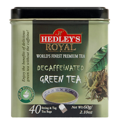 Hedley`s Royal Decaffeinated Green Tea