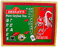 Hedley`s 100ct Green Tea Paper Carton 